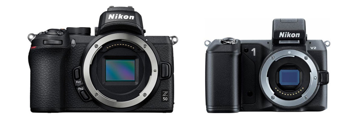 Nikon 1 V2 e Nikon Z50