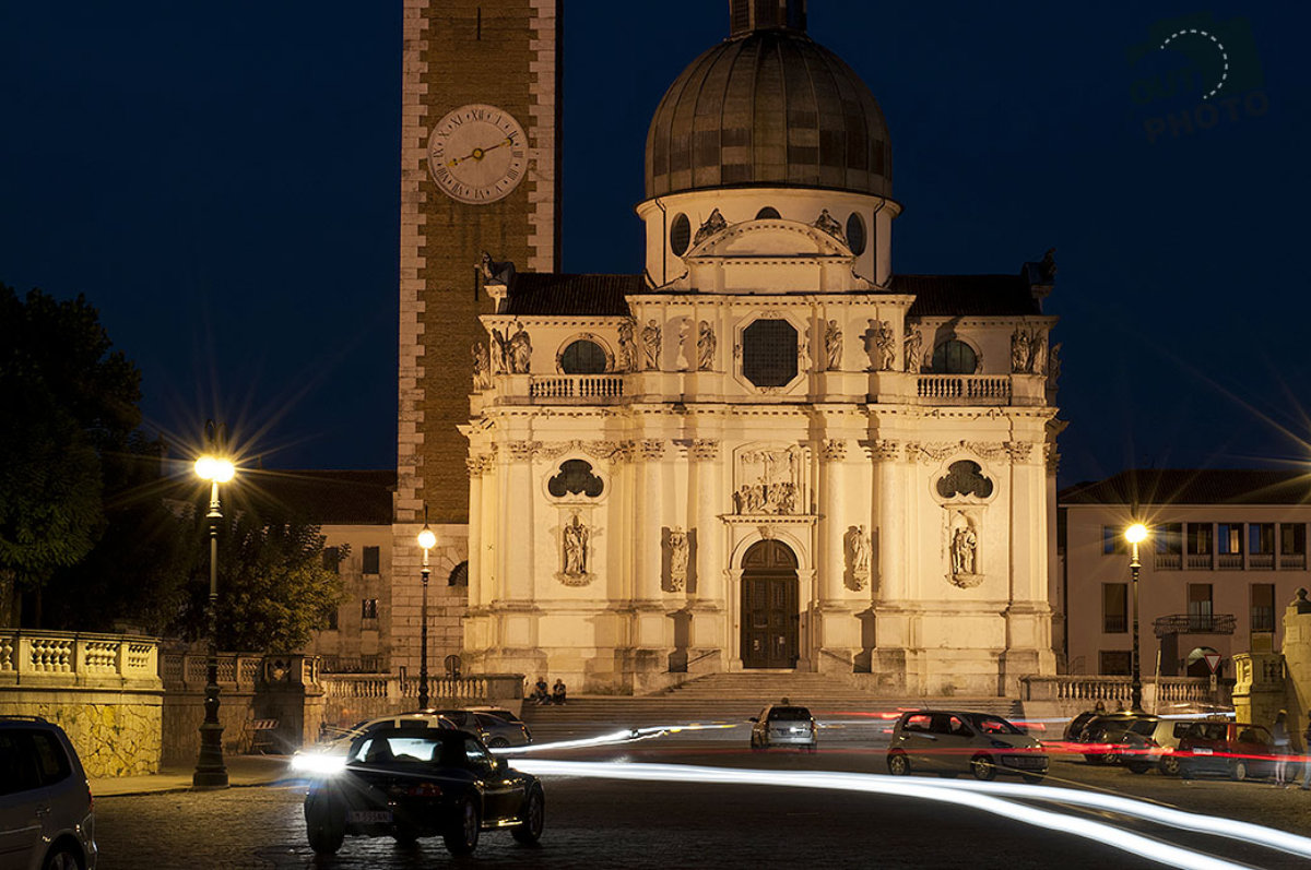 Basilica di Monte Berico di notte, Vicenza