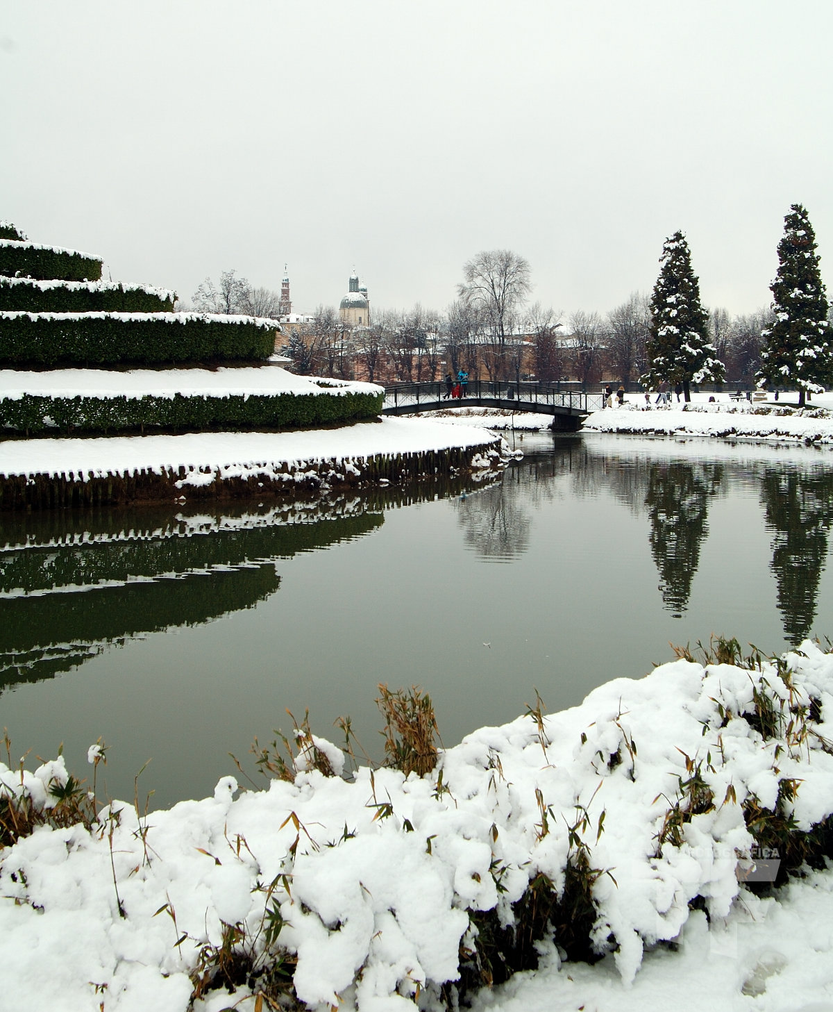 Parco Querini sotto la neve, Vicenza